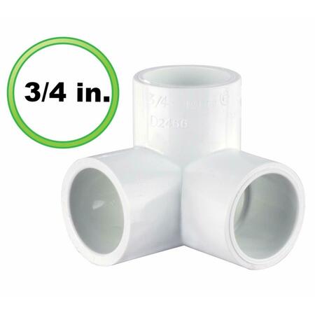 CIRCO 0.75 in. 3 Way L PVC Pipe Fitting - Utility Grade 32-U